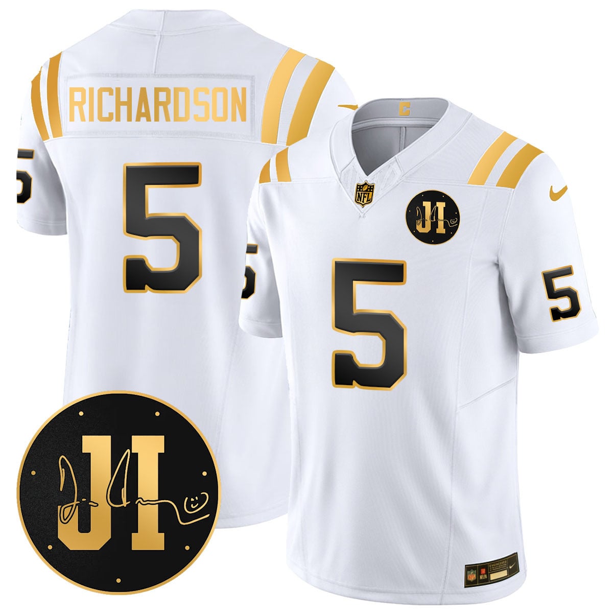 Men's Indianapolis Colts Limited 2025 Jersey - Memorial Patch for Jim Irsay - All Stitched