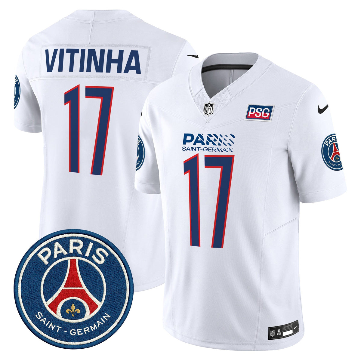 Men's Paris Saint-Germain 2025 Soccer x Football Vapor Limited Jersey - Stitched