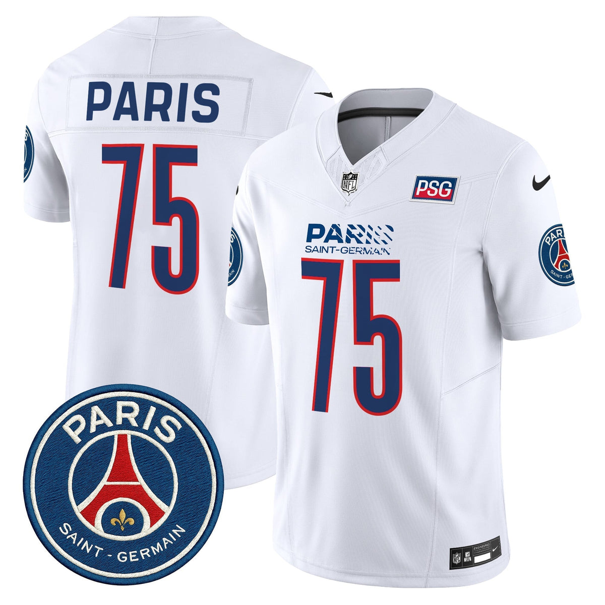 Men's Paris Saint-Germain 2025 Soccer x Football Vapor Limited Jersey - Stitched