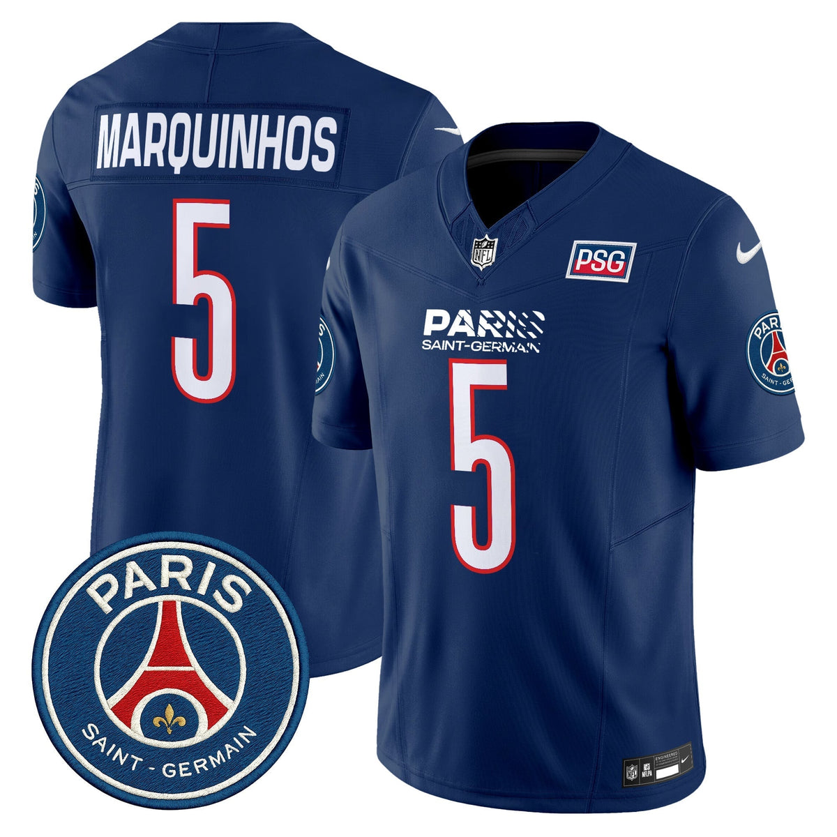 Men's Paris Saint-Germain 2025 Soccer x Football Vapor Limited Jersey - Stitched