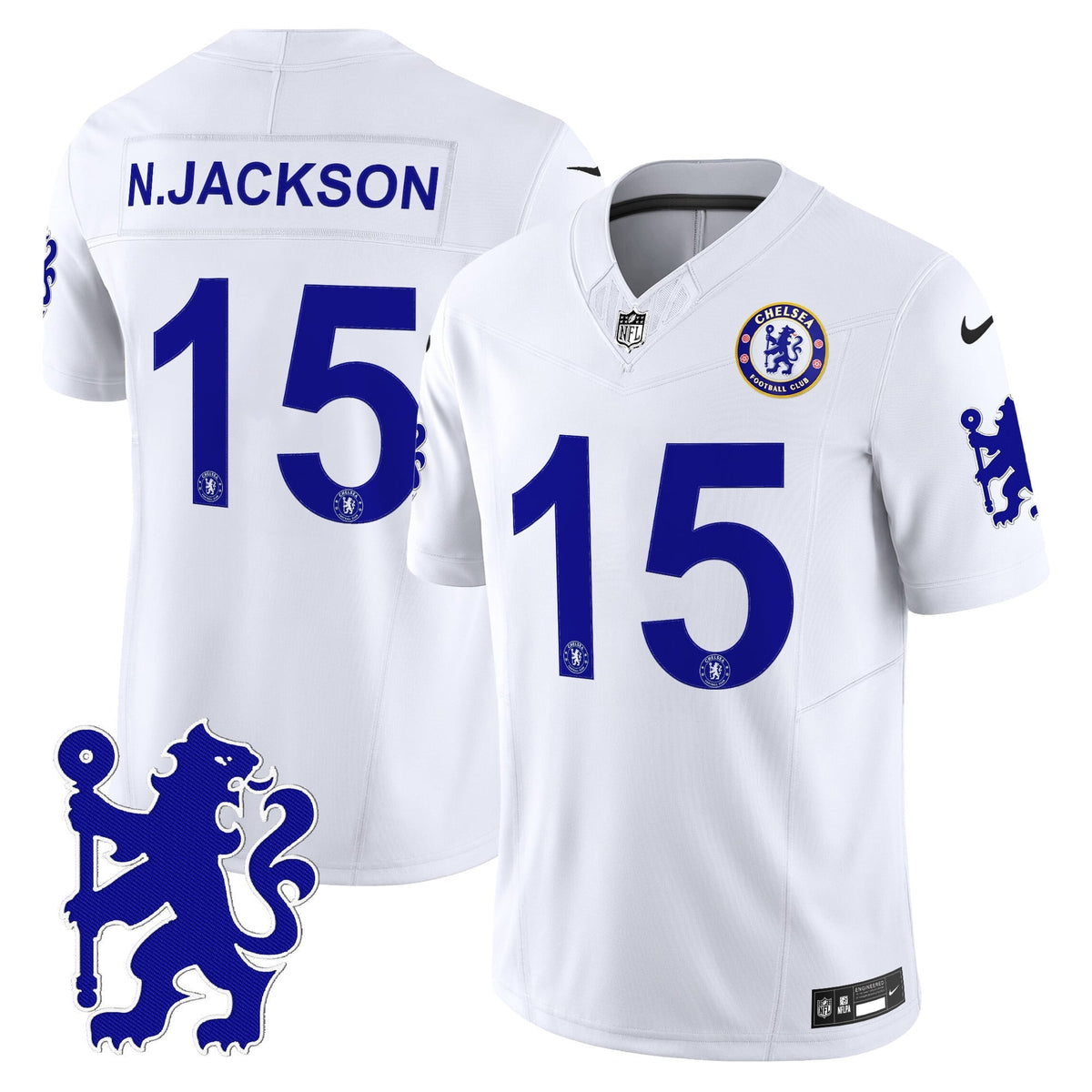 Men's Chelsea 2025 Soccer x Football Vapor Limited Jersey - All stitched