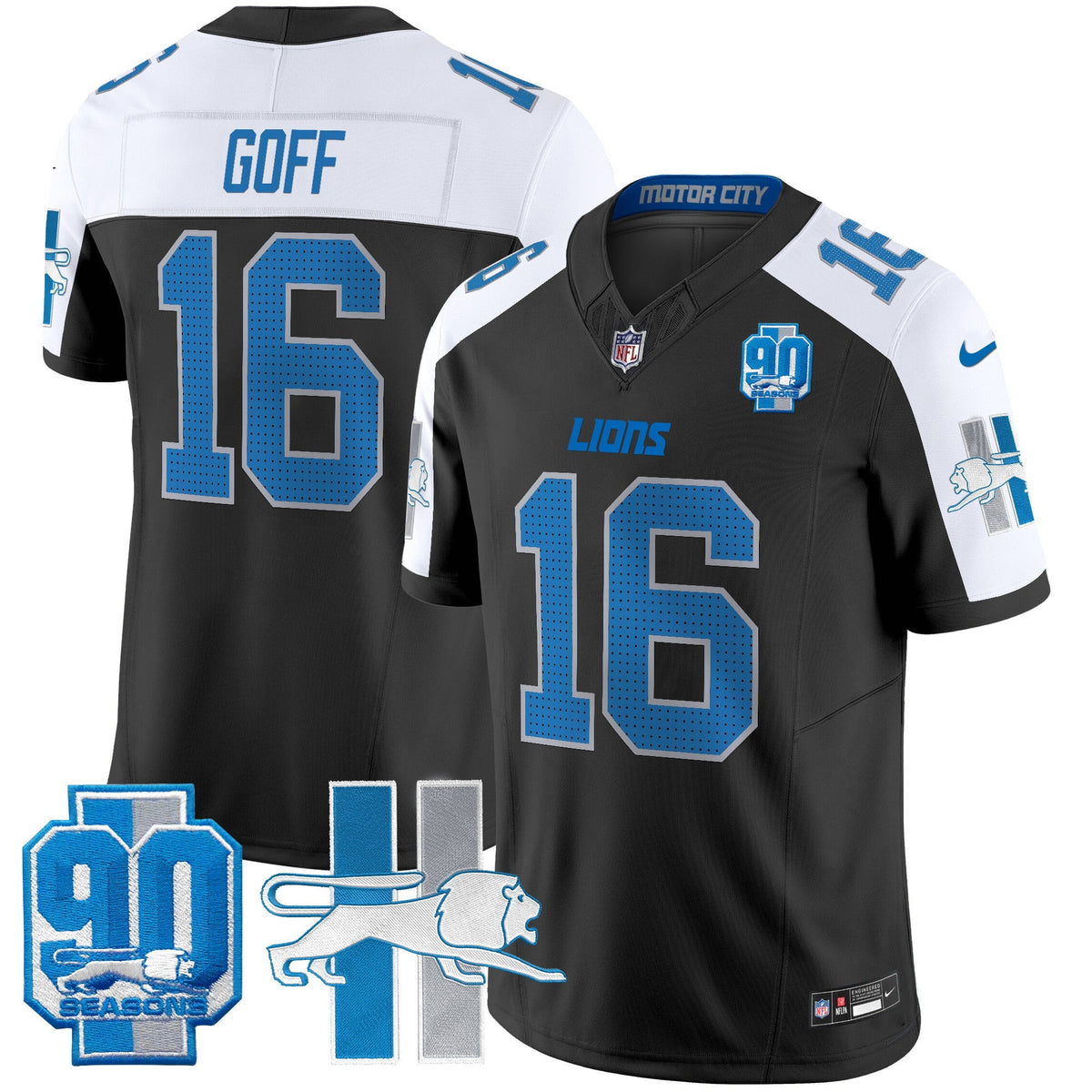 Men's Detroit Lion 1946 Throwback Vapor Limited Jersey - All Stitched