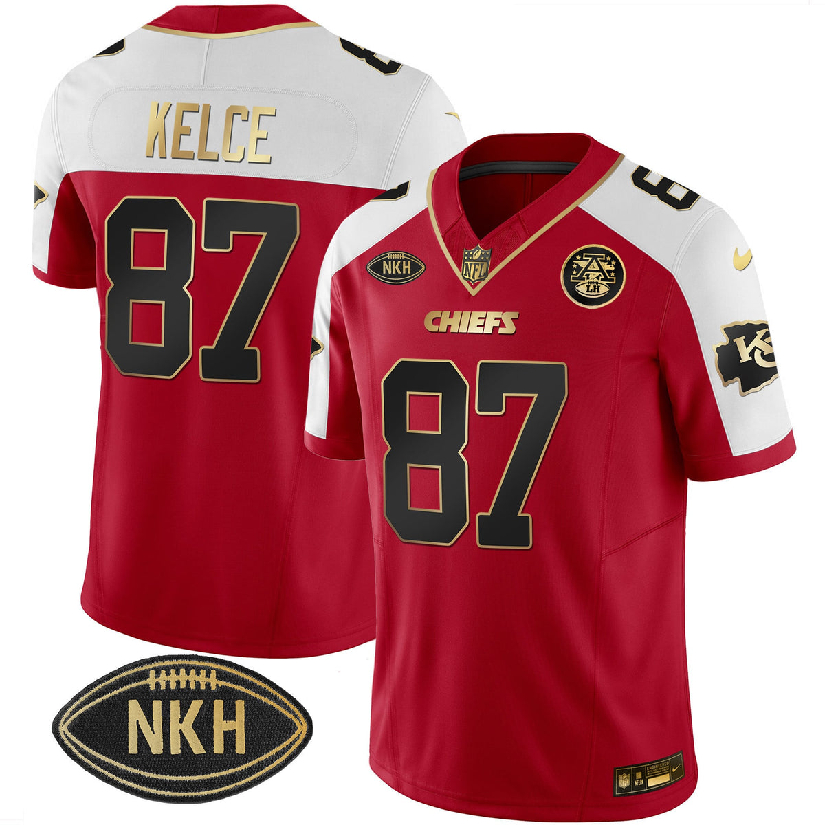 Men's Chiefs NKH Patch 2023 Vapor Limited Jersey - All Stitched