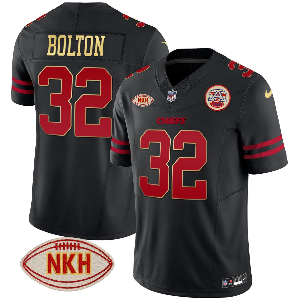 Men's Chiefs NKH Patch 2023 Vapor Limited Jersey - All Stitched